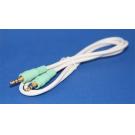 3FT STEREO AUX Cable White 3.5mm PLUG Male Male