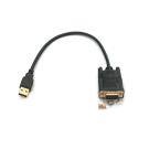 USB-A to DB9-Male Serial Port Adapter FTDI Chipset 1FT
